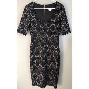 Black knee length dress